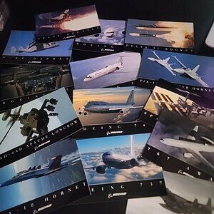 Boeing Postcard Collection Lot Of 14 1998 Airplanes Aviation Travel Souvenir